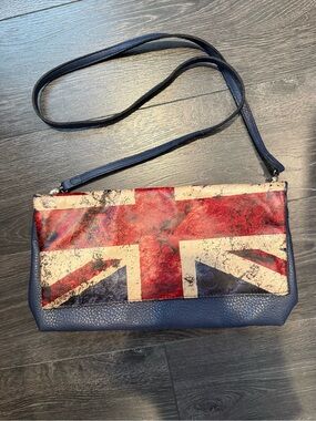 Union Jack Crossbody Clutch in Red, Navy & Cream